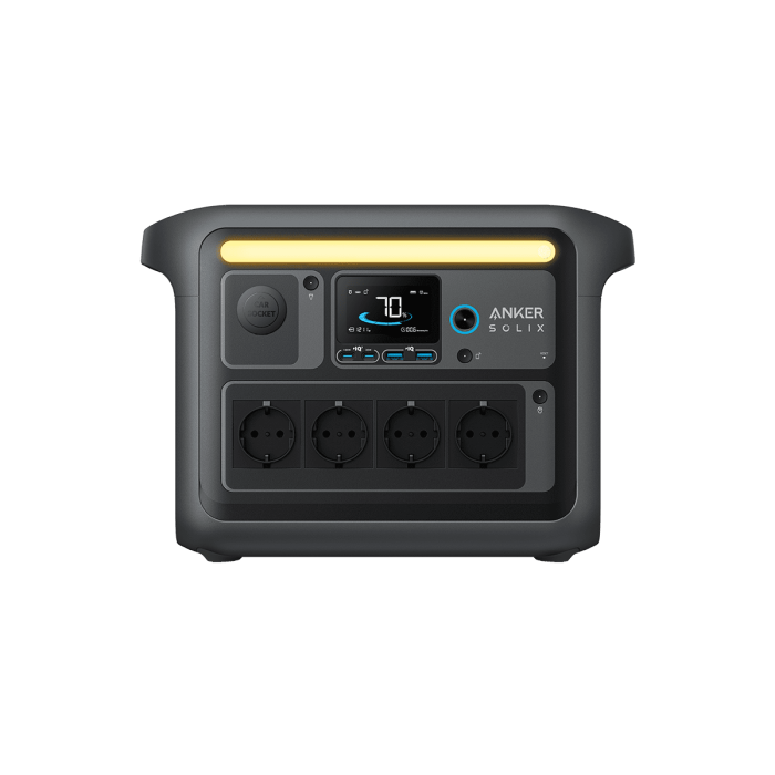 Prijenosna elektrana ANKER Solix C1000X (1800 W, 12.9 kg, Crna)-4