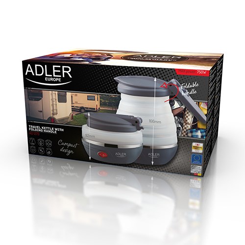 Putno kuhalo za vodu ADLER AD 1279 (0.6 L, 750 W)-5