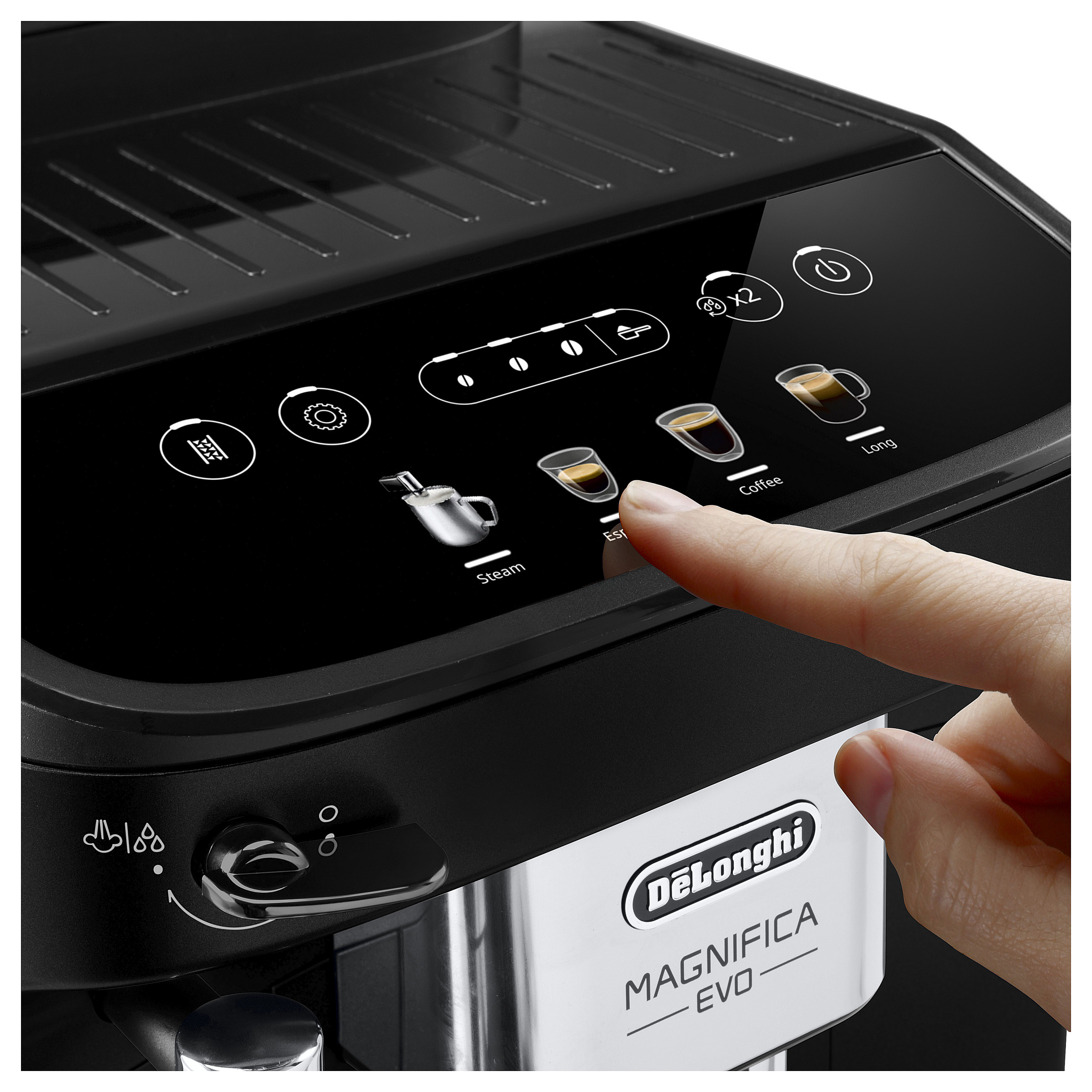 Aparat za kavu DE’LONGHI Magnifica Evo ECAM 290.21.B (zrna/mljevena, 15 bar, 1450 W, 1,8 l, crni)-1