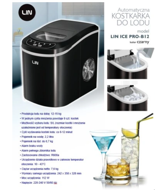 Prijenosni zamrzivač za led LIN ICE PRO-B12 crni-8