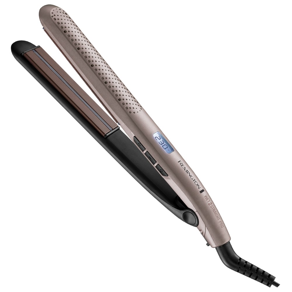 Pegla za kosu REMINGTON S7970 Wet 2 Straight PRO (topla ružičasto-zlata, keramičke ploče, 10 temperaturnih razina 140–230 °C, 'wet & dry' način, kabel 3 m)-5