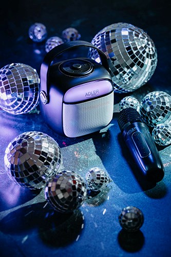 Karaoke zvučnik s mikrofonom ADLER AD 1199 (Bluetooth, USB, AUX) crni-10