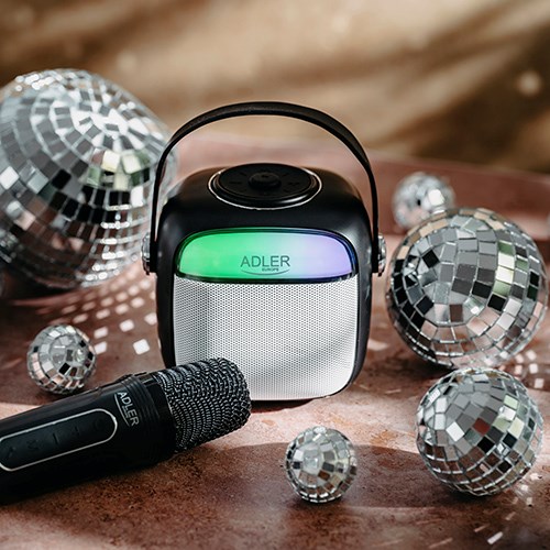 Karaoke zvučnik s mikrofonom ADLER AD 1199 (Bluetooth, USB, AUX) crni-6