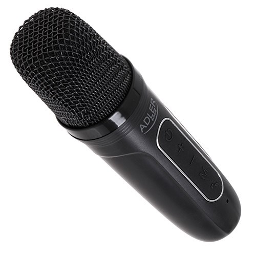 Karaoke zvučnik s mikrofonom ADLER AD 1199 (Bluetooth, USB, AUX) crni-3