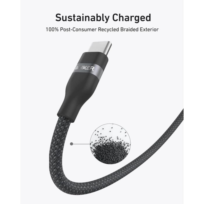 USB-C kabel ANKER A82E2 (Dužina 0.9 m, Brzo punjenje, USB Power Delivery do 240 W, Crna)-3
