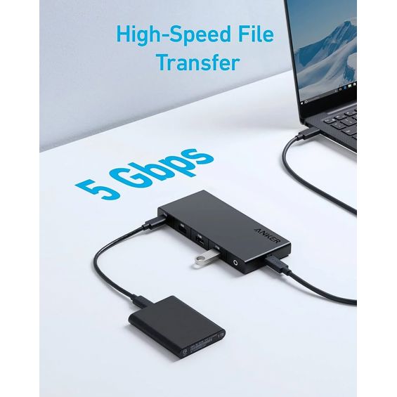 USB-C hub ANKER 364 (10-u-1, Dual 4K HDMI, Ethernet, SD, crni)-10