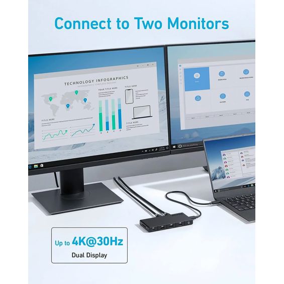 USB-C hub ANKER 364 (10-u-1, Dual 4K HDMI, Ethernet, SD, crni)-11