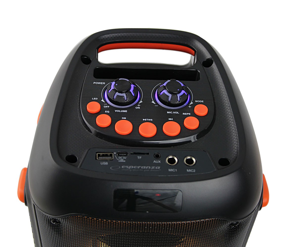 Party zvučnik Esperanza EP156 (20W, Bluetooth, karaoke, USB, LED osvjetljenje)-5