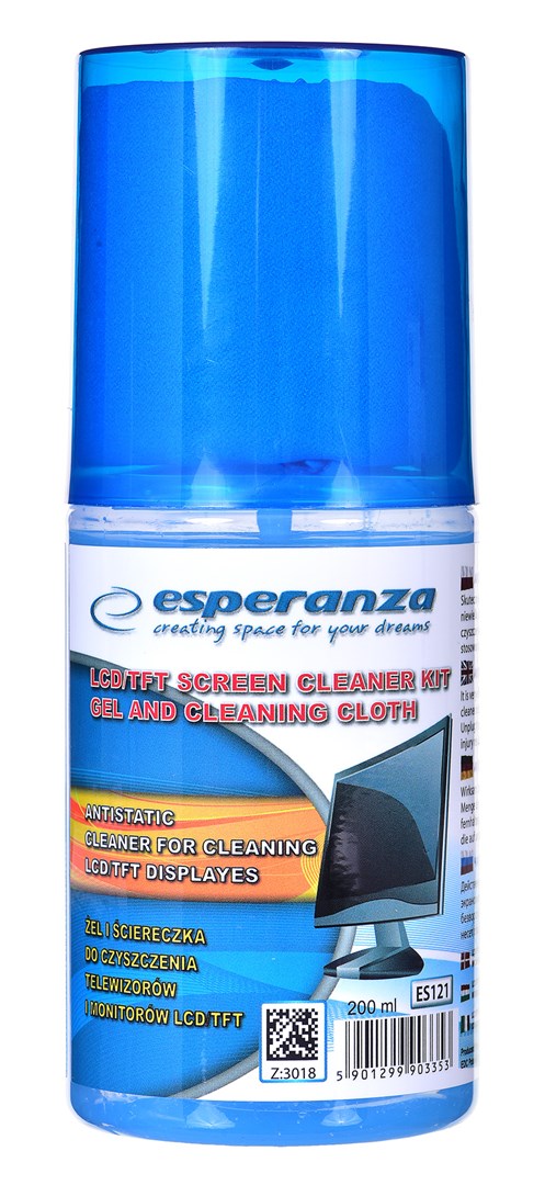 Set za čišćenje opreme LCD/TFT/Plasma ESPERANZA ES121 (200 ml)