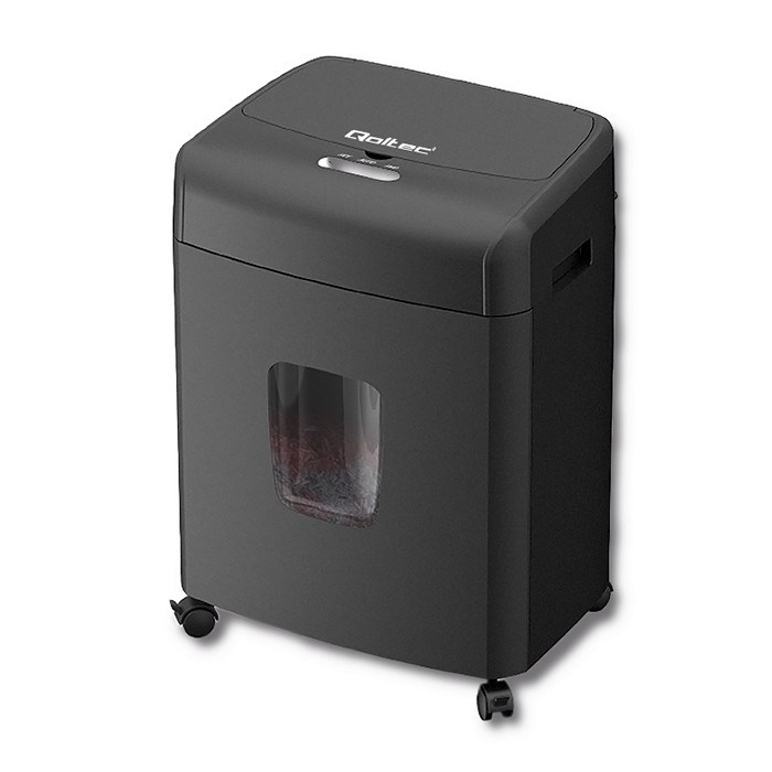 Qoltec 50326 paper shredder Micro-cut shredding 62 dB 22 cm Black-4