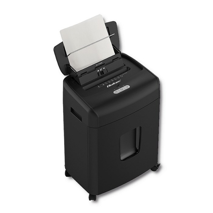Qoltec 50326 paper shredder Micro-cut shredding 62 dB 22 cm Black-0