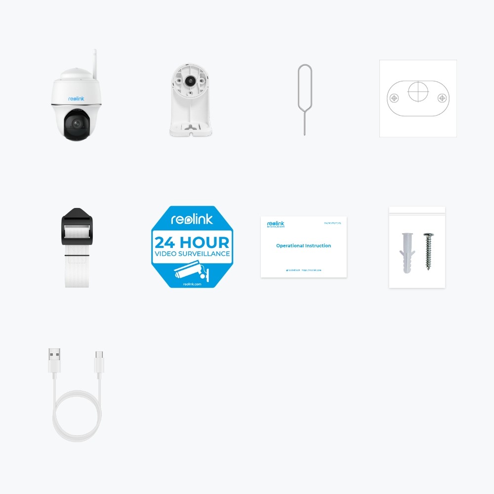 Nadzorna kamera REOLINK Argus Series B420 (IP Dome, 3MP, PT, IR, WiFi, vanjska/unutarnja, baterijska/solarna/USB)-3