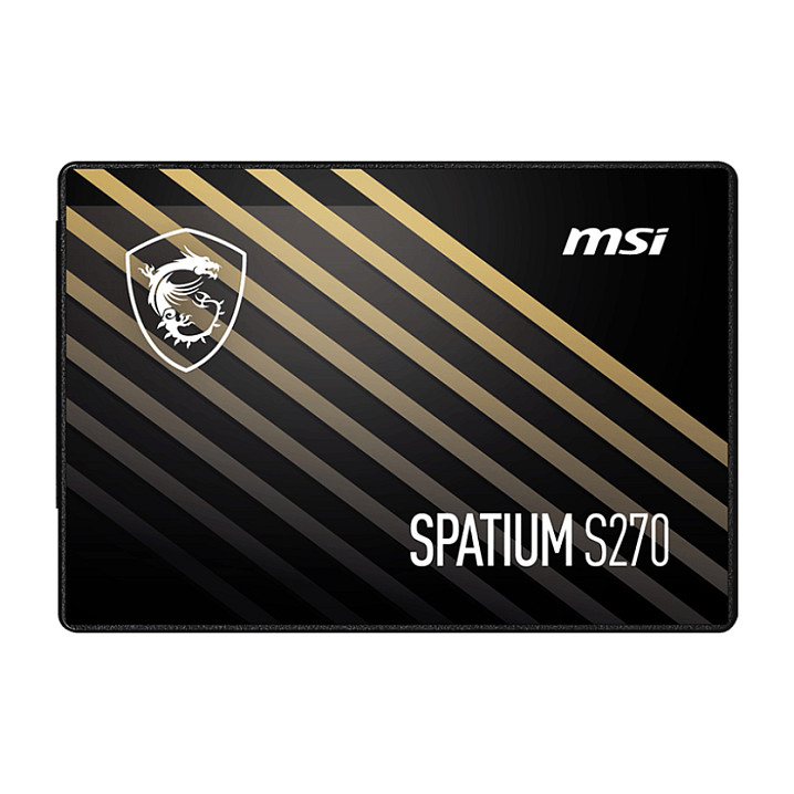 SSD MSI SPATIUM S270 (kapacitet 960 GB, brzina čitanja 500 MB/s, brzina pisanja 450 MB/s, sučelje Serial ATA III, tip memorije 3D NAND)-1