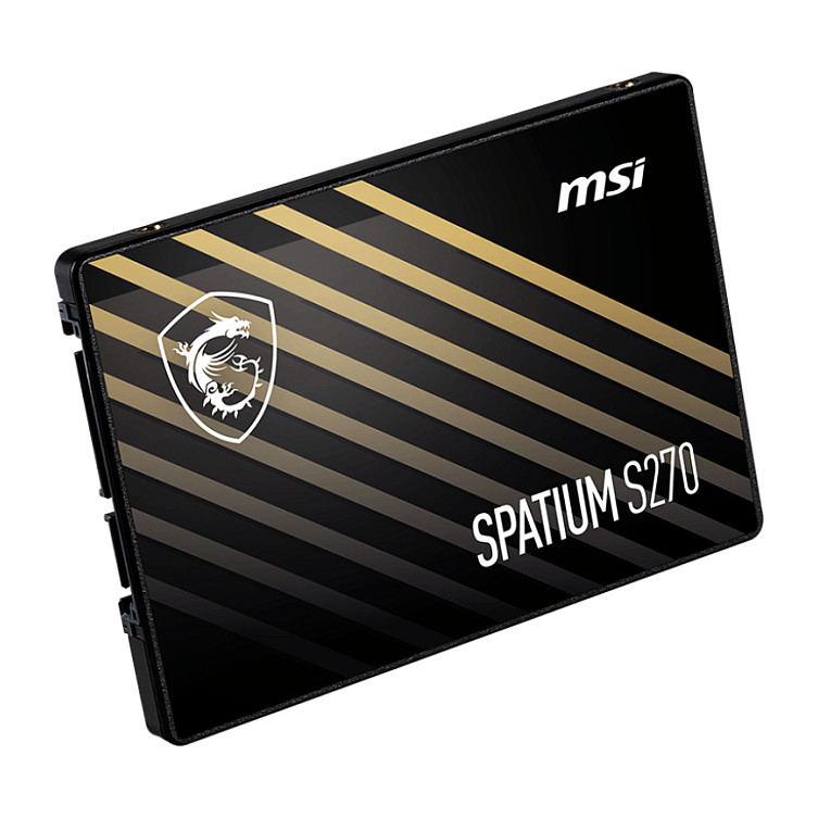 SSD MSI SPATIUM S270 (kapacitet 960 GB, brzina čitanja 500 MB/s, brzina pisanja 450 MB/s, sučelje Serial ATA III, tip memorije 3D NAND)-4