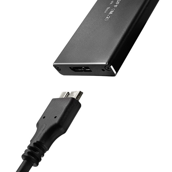 Qoltec 51854 Hard drive Enclosure M.2 SATA SSD NGFF | USB 3.0-1