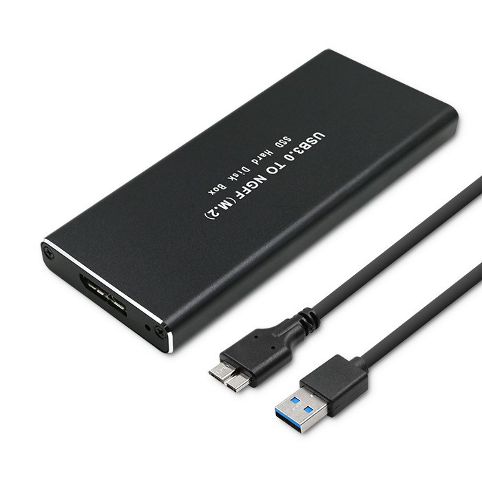 Qoltec 51854 Hard drive Enclosure M.2 SATA SSD NGFF | USB 3.0-0