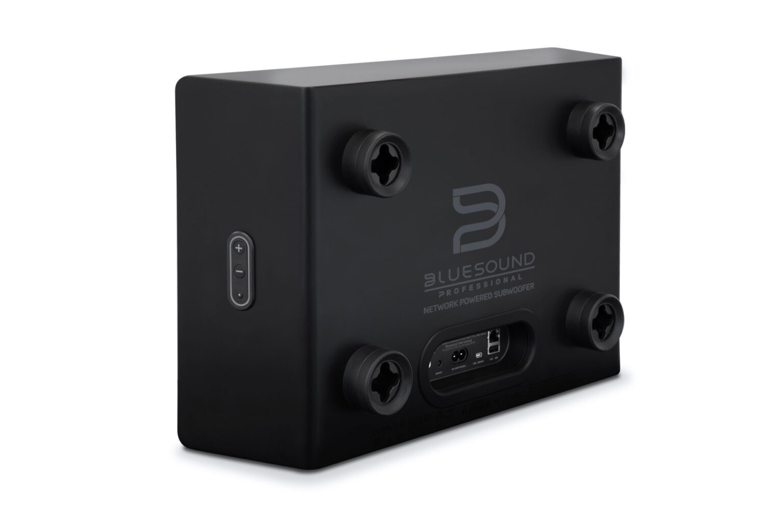 Subwoofer BLUESOUND PROFESSIONAL BSP150W (težina 7.9 kg, visina 285 mm, širina 447 mm, dubina 122 mm, RMS snaga 150 W, boja crna)