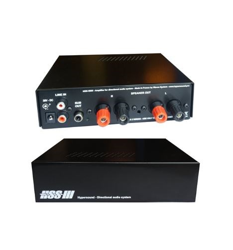Set usmjerenih zvučnika WAVES SYSTEM Hypersound HSS3000EB Stereo Kit (2x zvučnik, pojačalo, bijeli)-0
