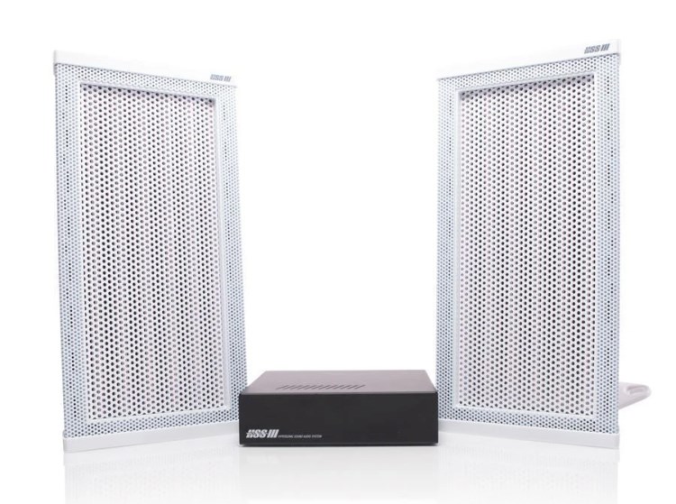 Set usmjerenih zvučnika WAVES SYSTEM Hypersound HSS3000EB Stereo Kit (2x zvučnik, pojačalo, bijeli)-6