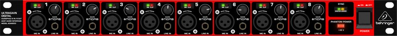 Audio konverter BEHRINGER ADA8200 (8 kanala, 10 - 24000 Hz)-3