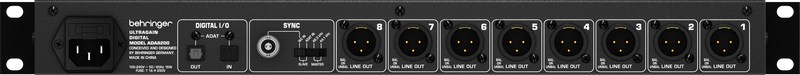 Audio konverter BEHRINGER ADA8200 (8 kanala, 10 - 24000 Hz)-5