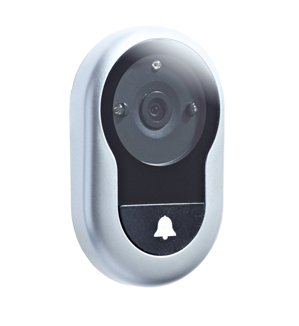 Digitalna špijunka YALE 45-4500-1440-00-6011 (4" zaslon, kut 105°, noćno snimanje, srebrna)-1