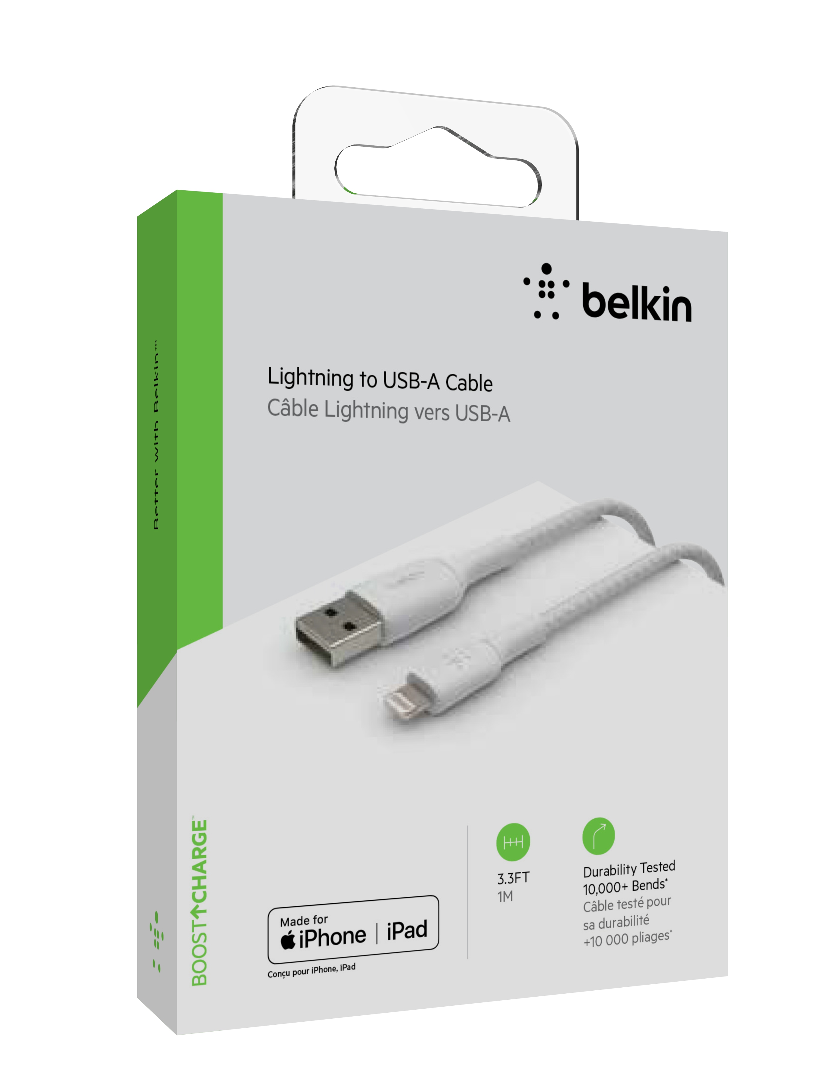 Lightning kabel Belkin CAA002BT1MWH (1 m bijeli)-1