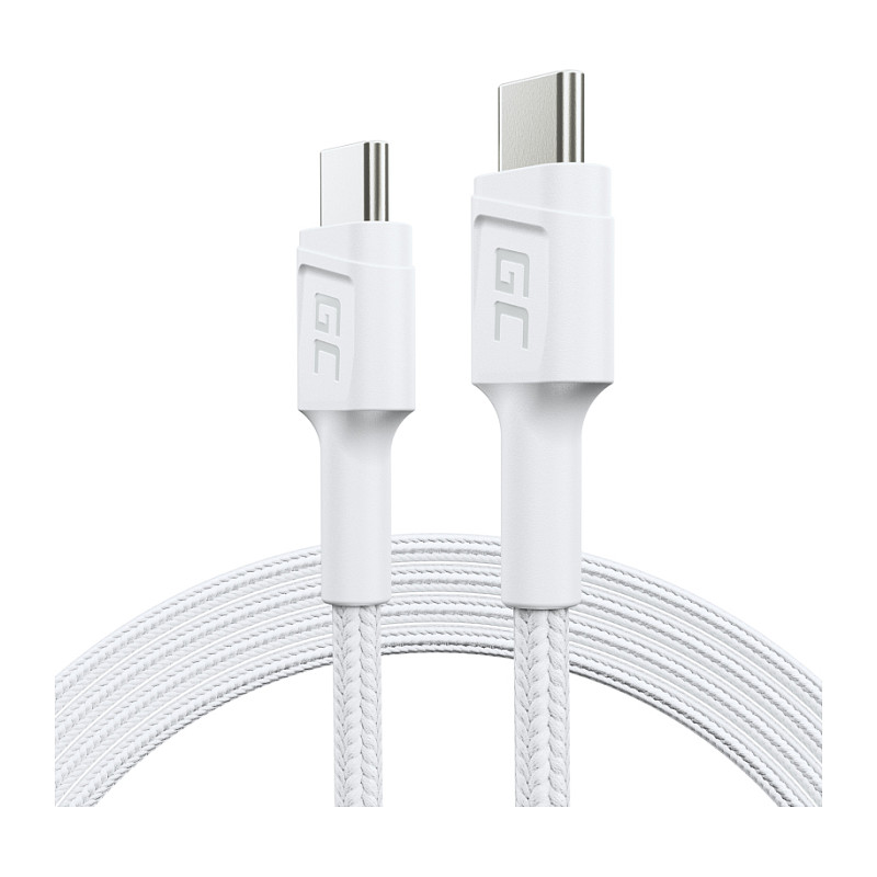 USB kabel GREEN CELL KABGC30W (USB 3.2 Gen 1, 1.2 m, USB C, bijeli)-0