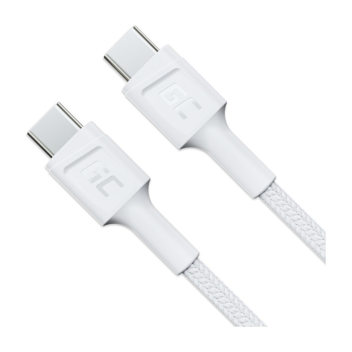 USB kabel GREEN CELL KABGC30W (USB 3.2 Gen 1, 1.2 m, USB C, bijeli)-1