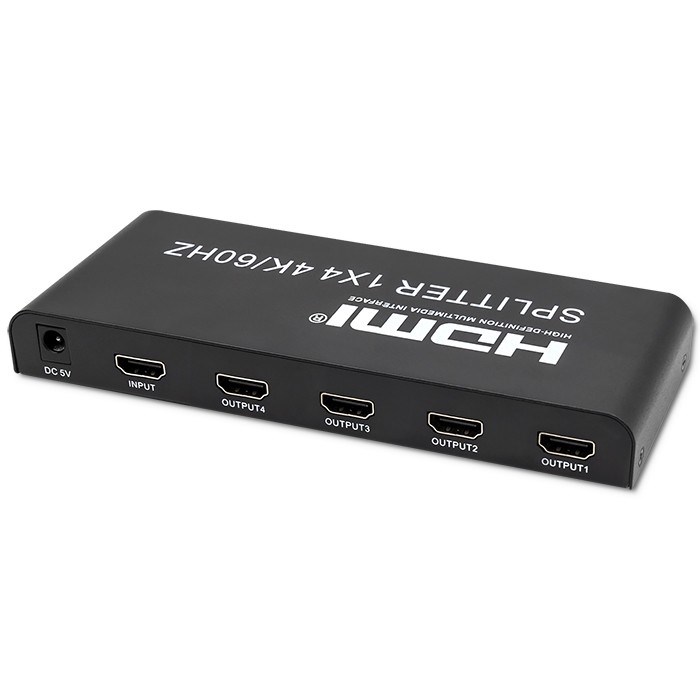 Qoltec 51799 Active HDMI Splitter 4 x HDMI 4K x 2K | 6Gb/s | 60Hz-9