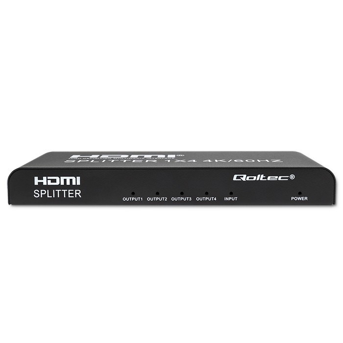 Qoltec 51799 Active HDMI Splitter 4 x HDMI 4K x 2K | 6Gb/s | 60Hz-8