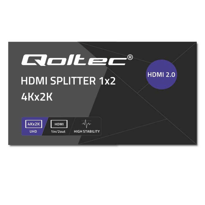 HDMI Splitter QOLTEC 51797 Active 2 x HDMI 4K x 2K | 6Gb/s | 60Hz-11