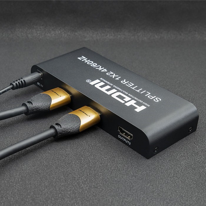 HDMI Splitter QOLTEC 51797 Active 2 x HDMI 4K x 2K | 6Gb/s | 60Hz-2