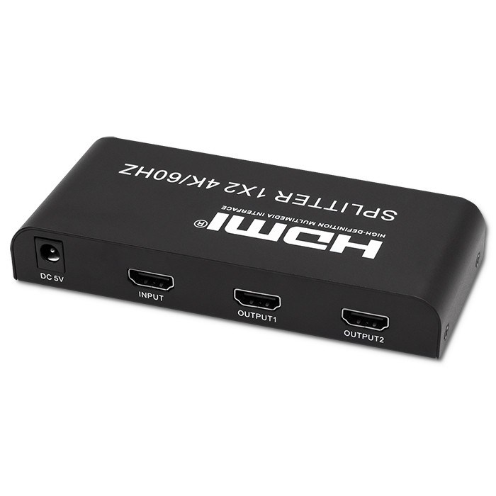 HDMI Splitter QOLTEC 51797 Active 2 x HDMI 4K x 2K | 6Gb/s | 60Hz-9