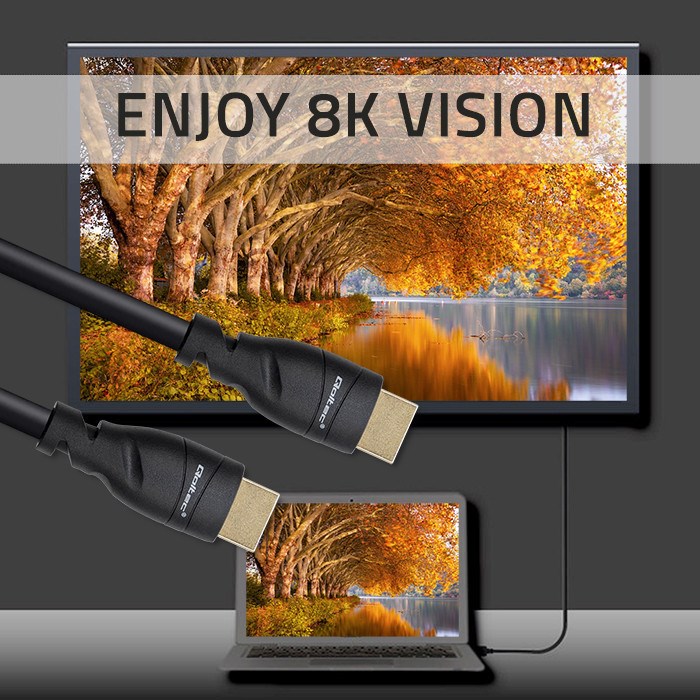 Kabel QOLTEC 50353 HDMI v2.1 Ultra high speed 8K 60Hz 26AWG GOLD 5m-6