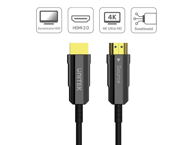 Optički HDMI kabel UNITEK (2.0 AOC, 4K 60HZ, 15 m)-6