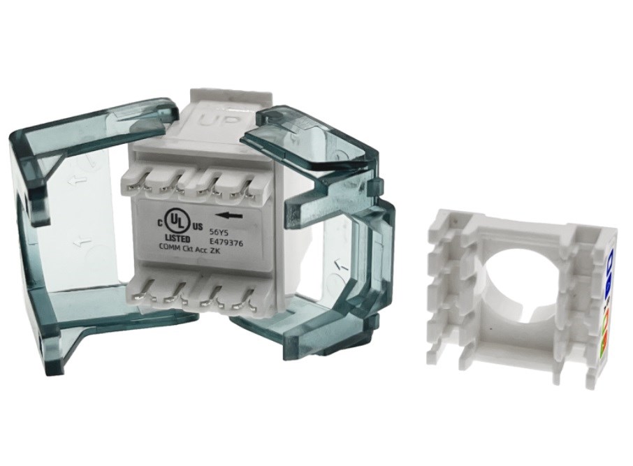 Prekidač ALANTEC MB003-1 (operativna temperatura -10 - 60 °C, temperatura skladištenja -40 - 70 °C, RJ-45, ženski, boja bijela, boja zelena)-1