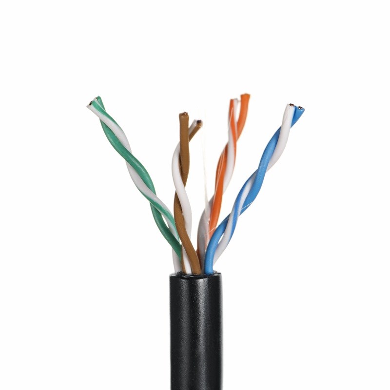 Mrežni kabel Q-LANTEC KIU5OUTS305Q (305 m, Cat5e U/UTP crni)-0