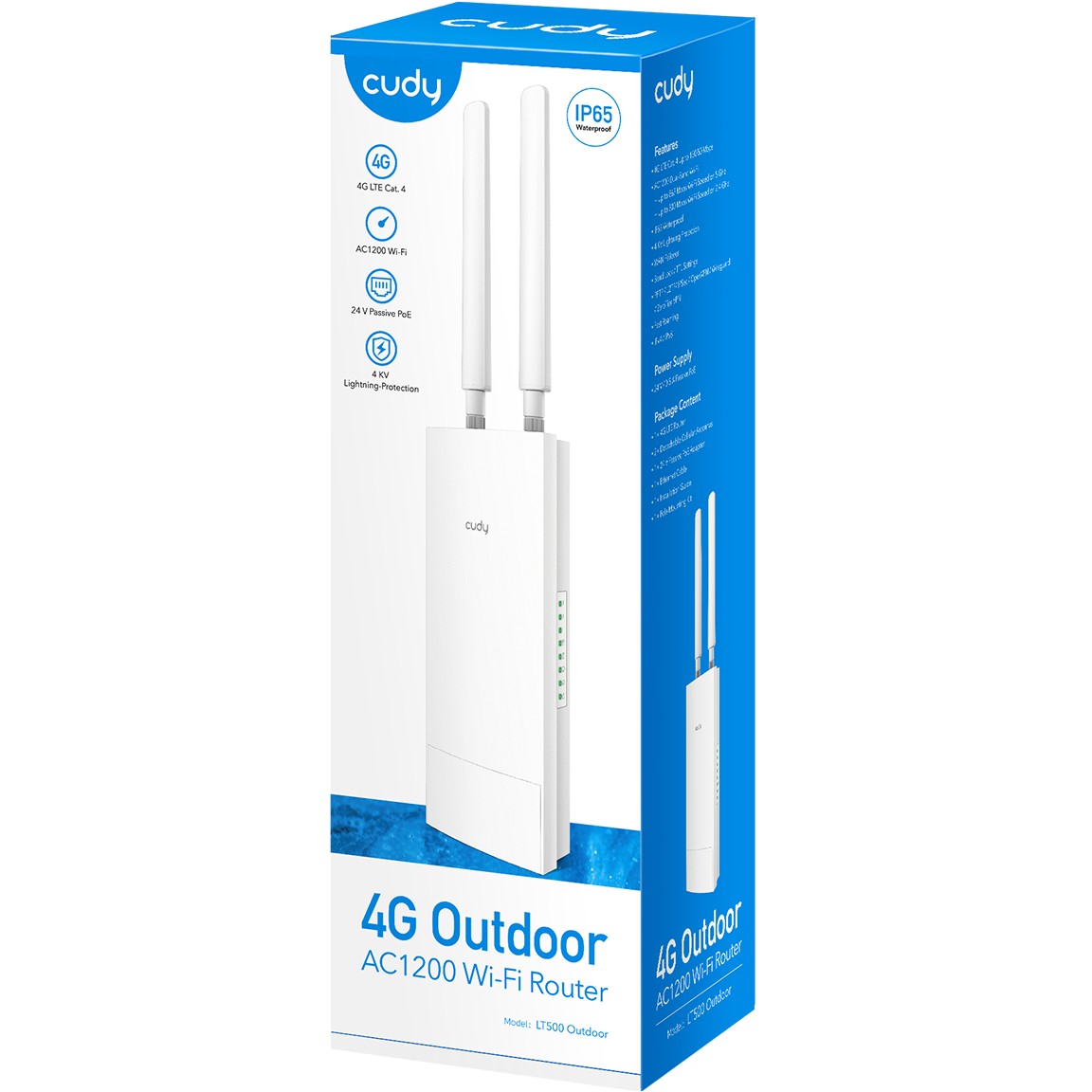 Router CUDY LT500 OUTDOOR_EU (IP65, dual-band, 4G, 867 Mbit/s)-4