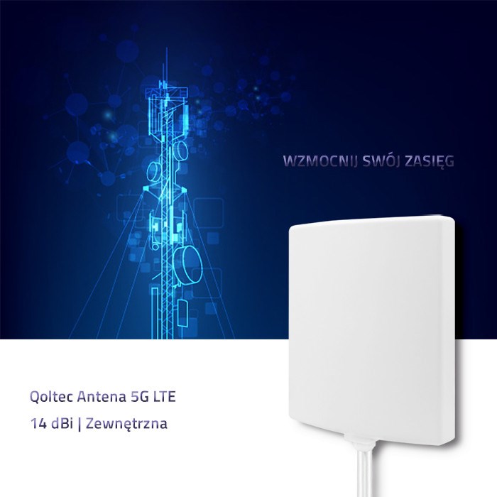 Qoltec 57022 5G Antenna | 14 dBi | Outdoor-1