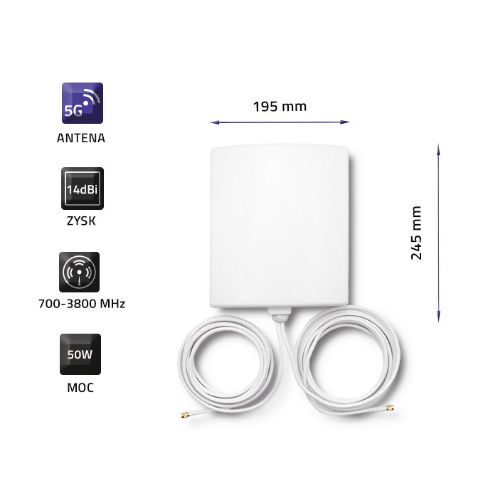 Qoltec 57022 5G Antenna | 14 dBi | Outdoor-2