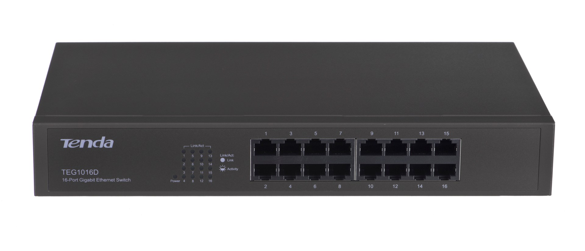 Prekidač TENDA 16-port Gigabit (plavi, 10/100/1000 Mbps, unmanaged)-1