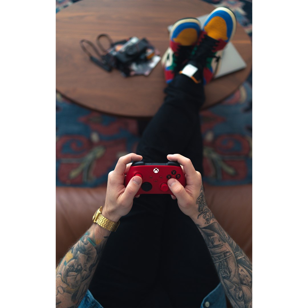 Kontroler MICROSOFT Xbox (bežični, Bluetooth/USB) crveni-6