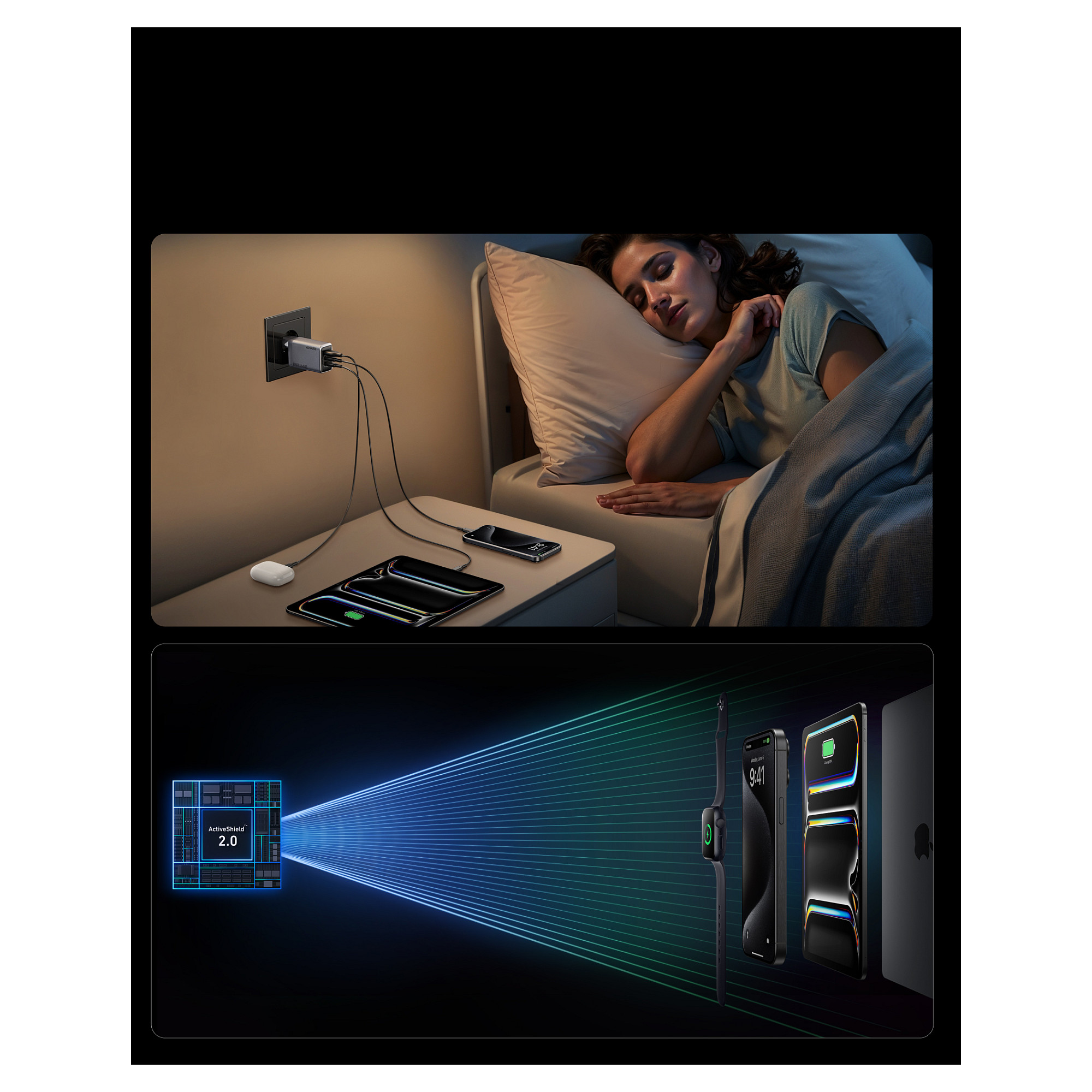 Punjač ANKER Prime GaN 100W 2x USB-C 1x USB-A-5