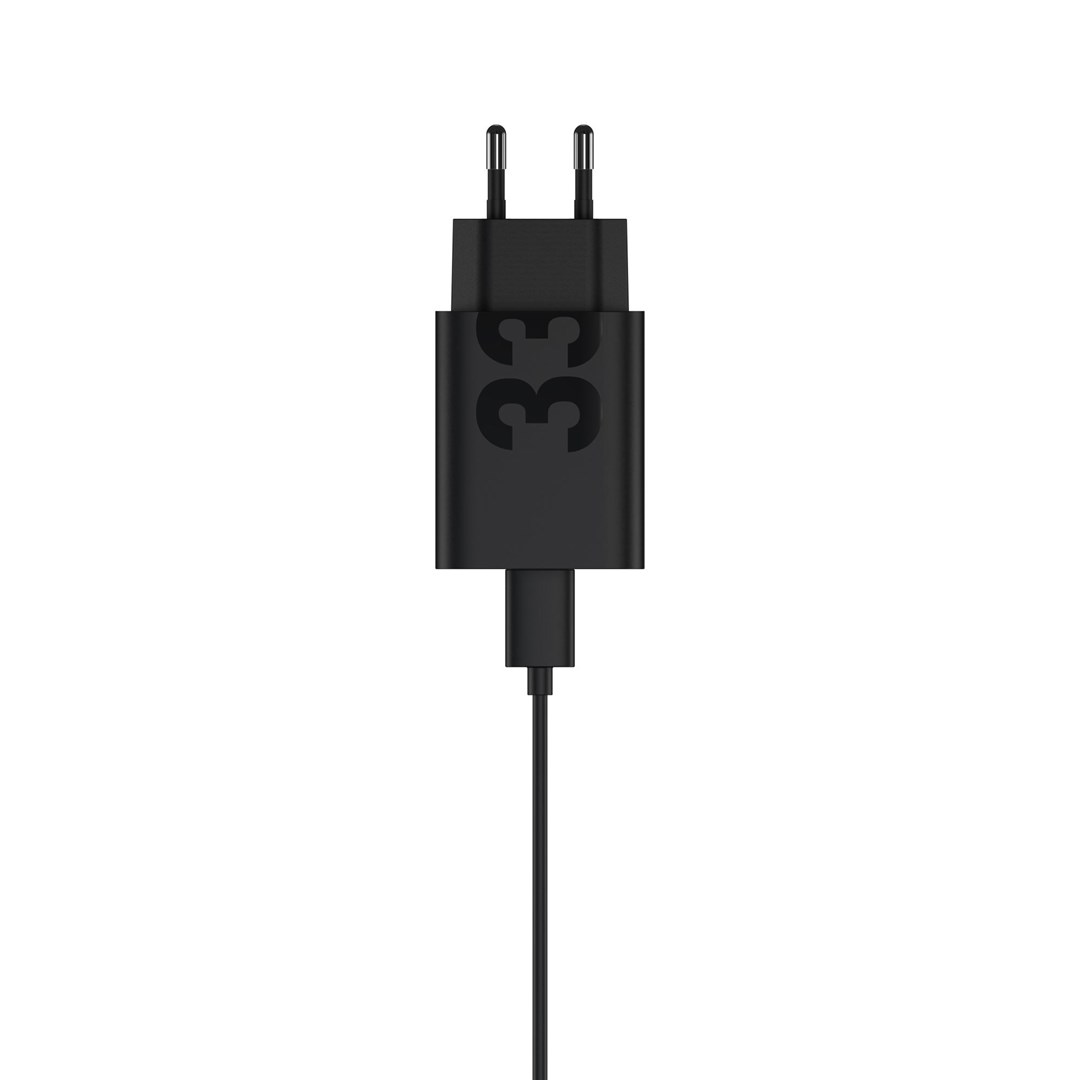 Punjač MOTOROLA TurboPower Wall punjač 33W USB-C (1m C-C kabel, crna boja)-0