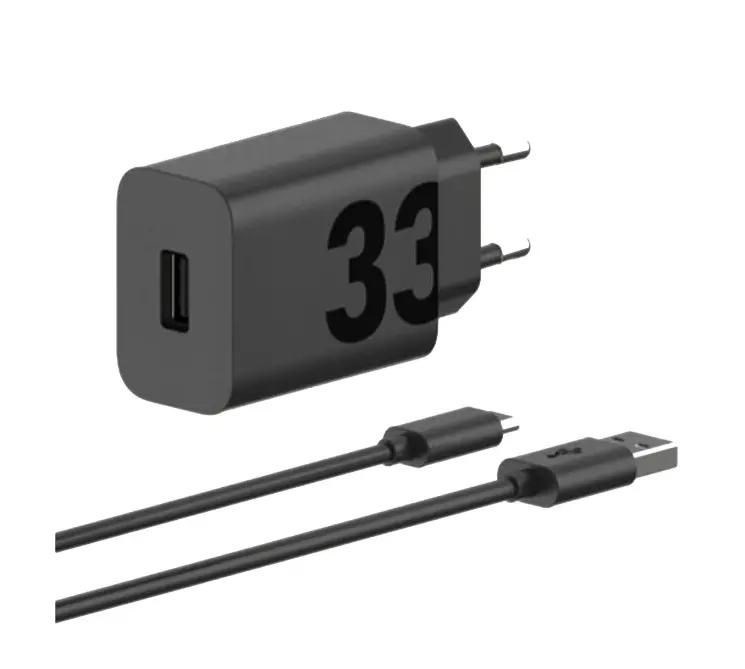 Punjač MOTOROLA TurboPower Wall punjač 33W USB-C (1m C-C kabel, crna boja)-1
