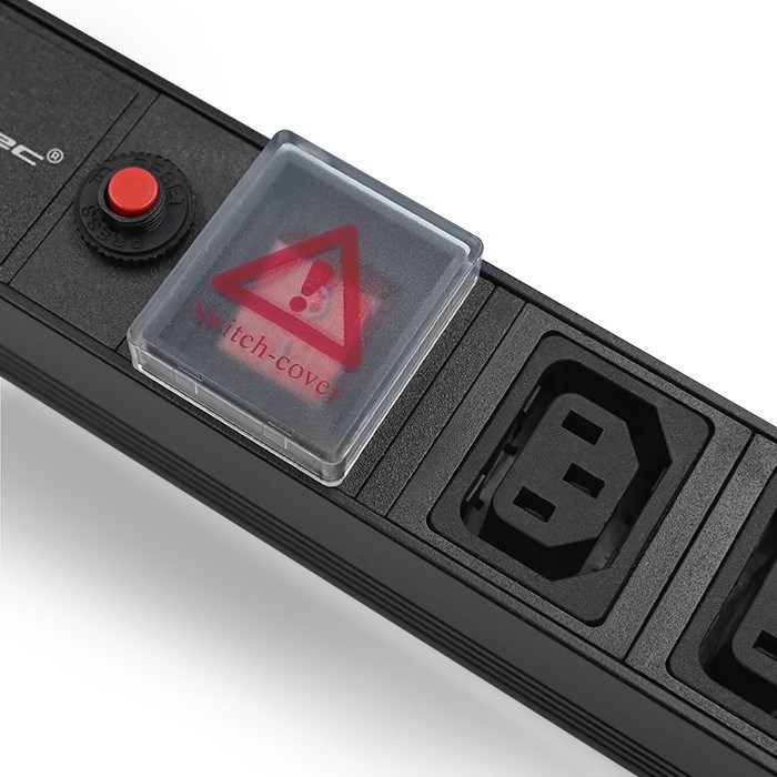 Power strip QOLTEC 53998 19" RACK | 1U | 10A | PDU | 8xIEC C13 | 2m