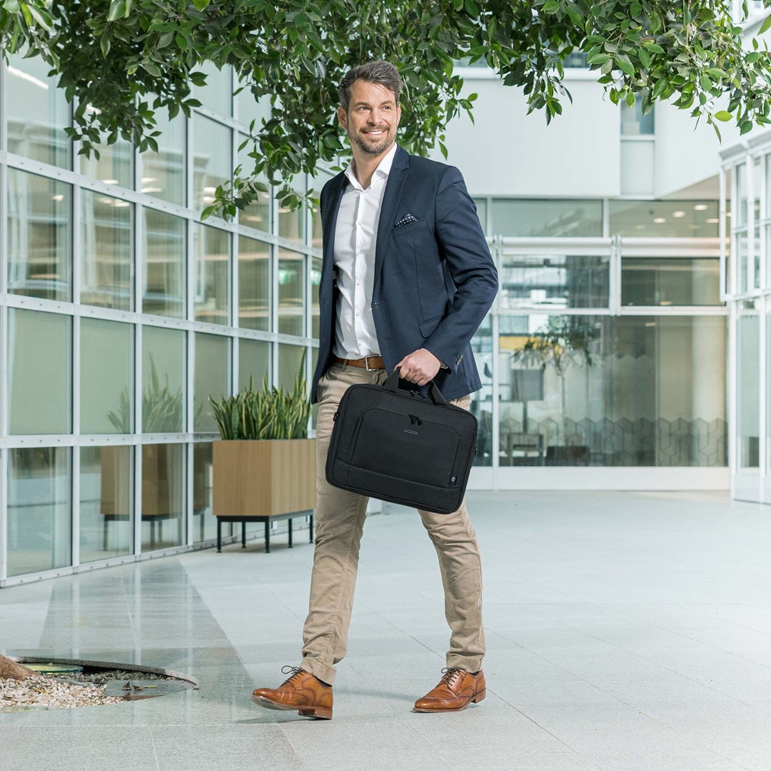 Torba za laptop DICOTA Eco Top Traveller BASE 13-14.1 (toploader, rPET, crna boja)-4