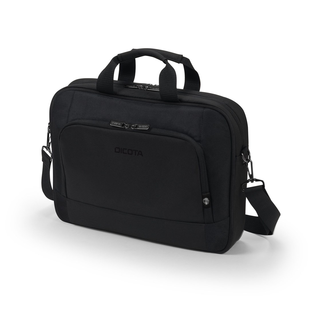 Torba za laptop DICOTA Eco Top Traveller BASE 13-14.1 (toploader, rPET, crna boja)-0