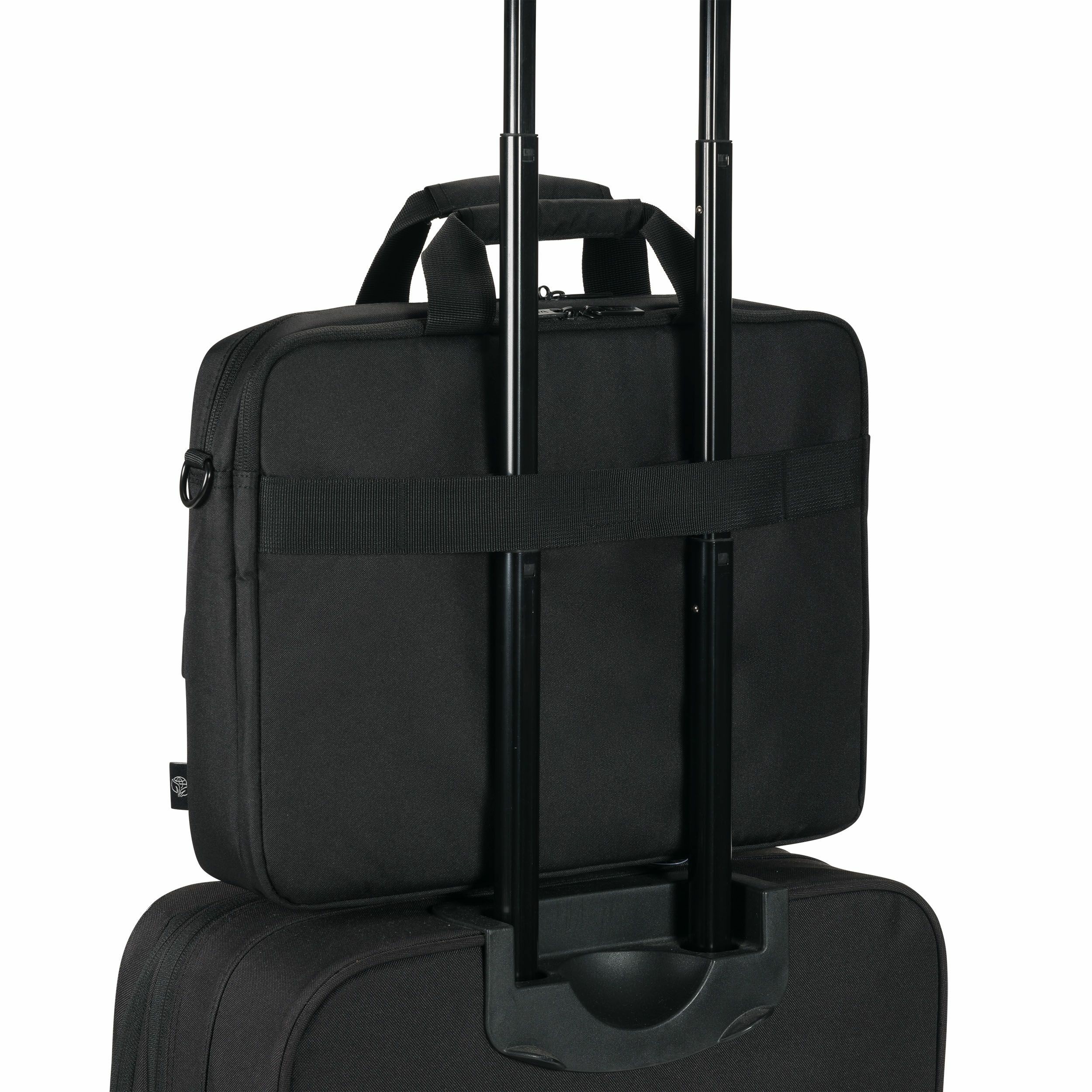 Laptop torba DICOTA D32035-RPET (za 17.3'', crna, 100% reciklirani materijali, otporna na vodu, 30 godina jamstva)-6